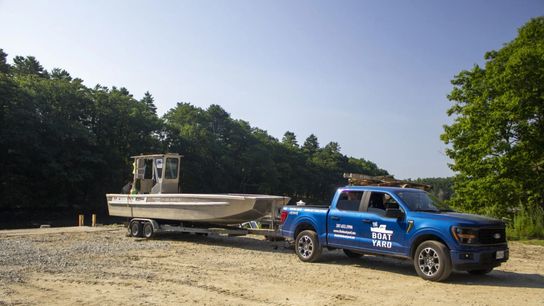 For Strater, the boat is one piece in an electrification puzzle. He also uses an electric Ford Lightning truck for his land-based operations. Both the boat and the truck can use the same charging station.