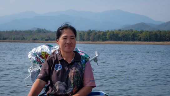 Supaporn Kulkhot is a wildlife guide with the Rabam community-based tourism enterprise and derives most of her income from tourism. Supaporn Kulkhot is a wildlife guide with the Rabam community-based tourism enterprise and derives most of her income from tourism.