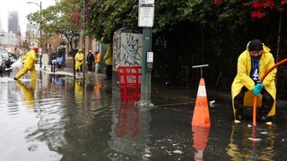 Atmospheric Rivers Are Battering California. Why Don’t Residents Have Flood Insurance? (news). Photo by Mario Tama / Getty Images via Grist