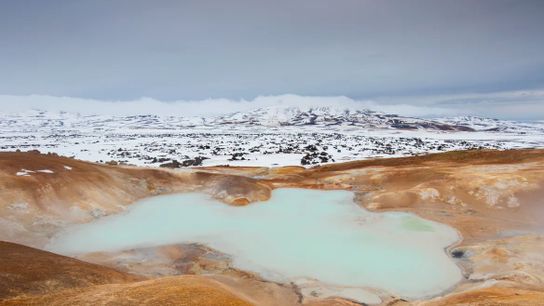 A lava field in the Krafla caldera in North Iceland A lava field in the Krafla caldera in North Iceland