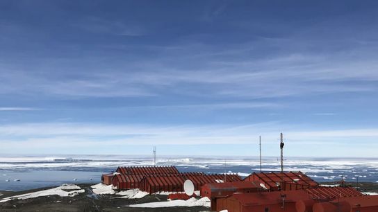 A view of Marambio Station in Antarctica. A view of Marambio Station in Antarctica.